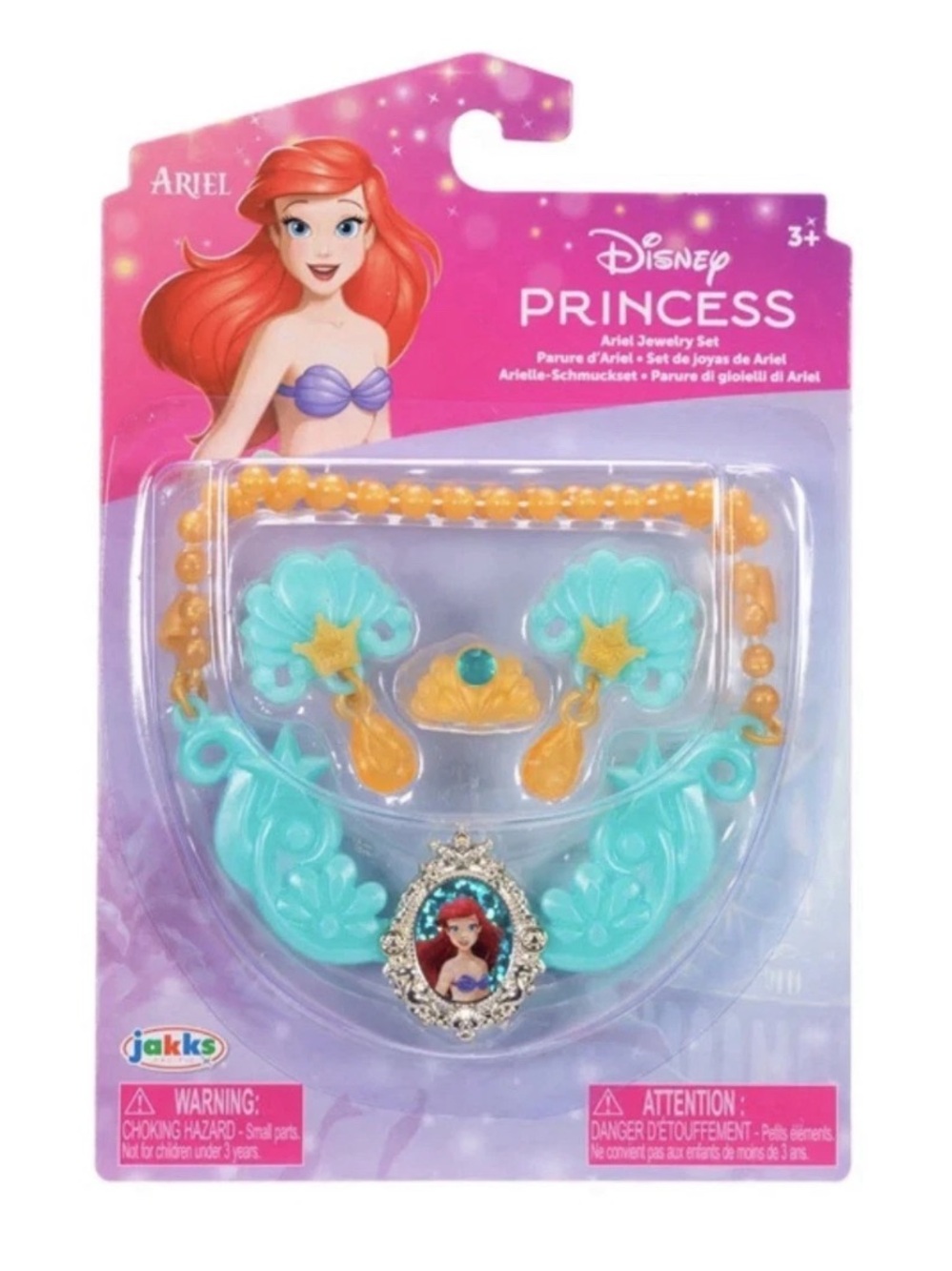 Disney Princess Ariel Jewelry Set - Aqua & Gold
